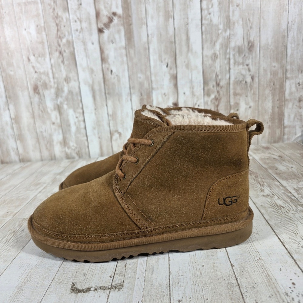 UGG Neumel Chestnut Suede Lace Up Ankle Boots 1017320K Women - Picture 2 of 8